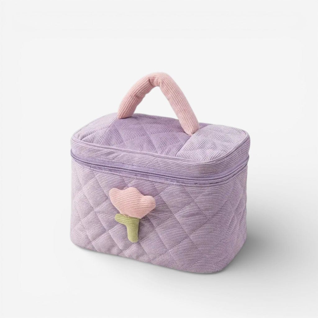 Trousse de toilette femme tulipes