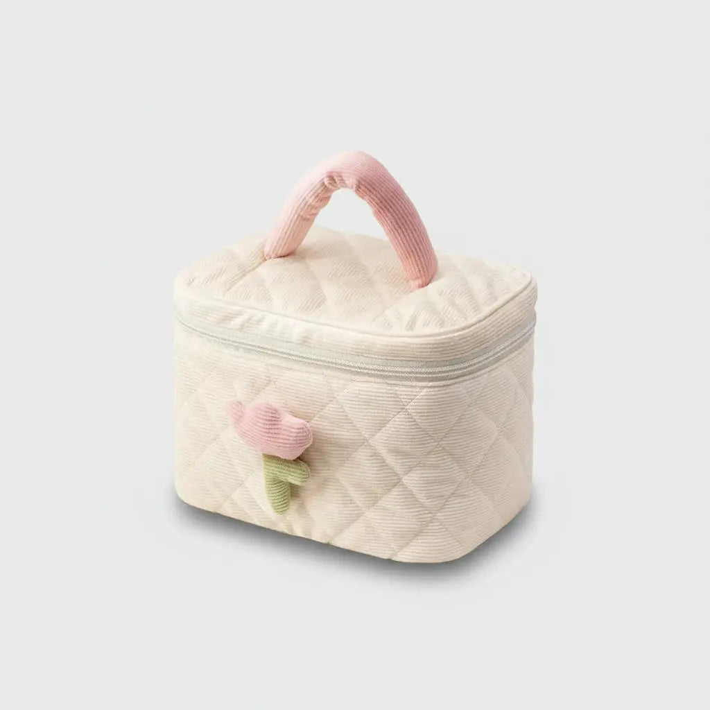 Trousse de toilette femme tulipes