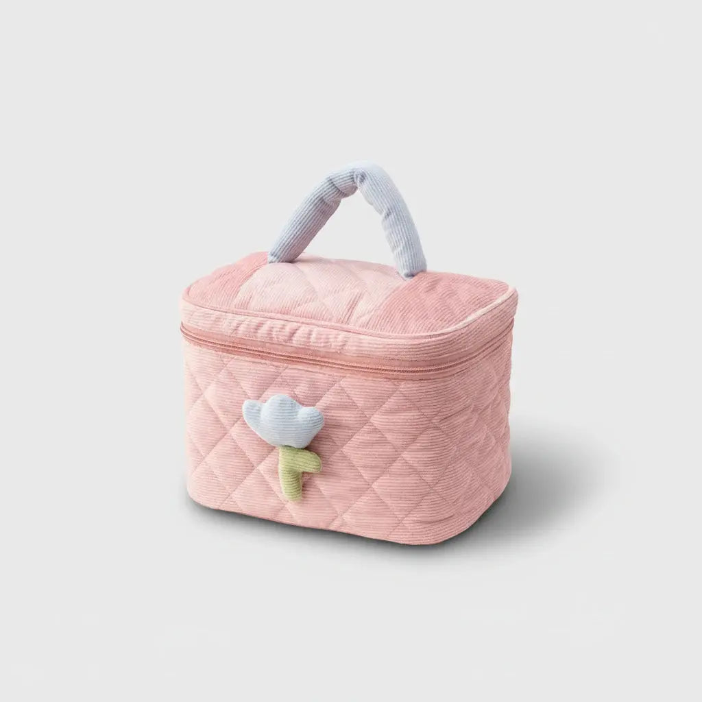 Trousse de toilette femme tulipes