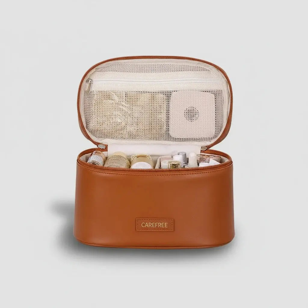 Trousse de toilette femme | Vanity cuir PU multifonctions