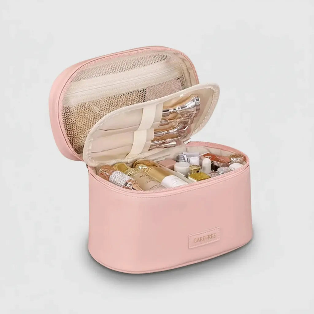 Trousse de toilette femme | Vanity cuir PU multifonctions