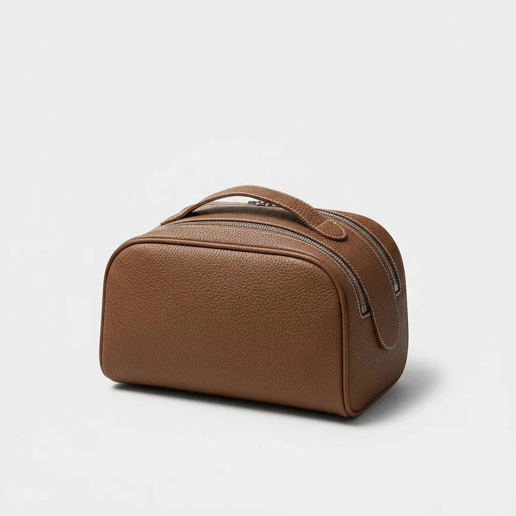 Trousse de toilette femme | Vanity cuir véritable 