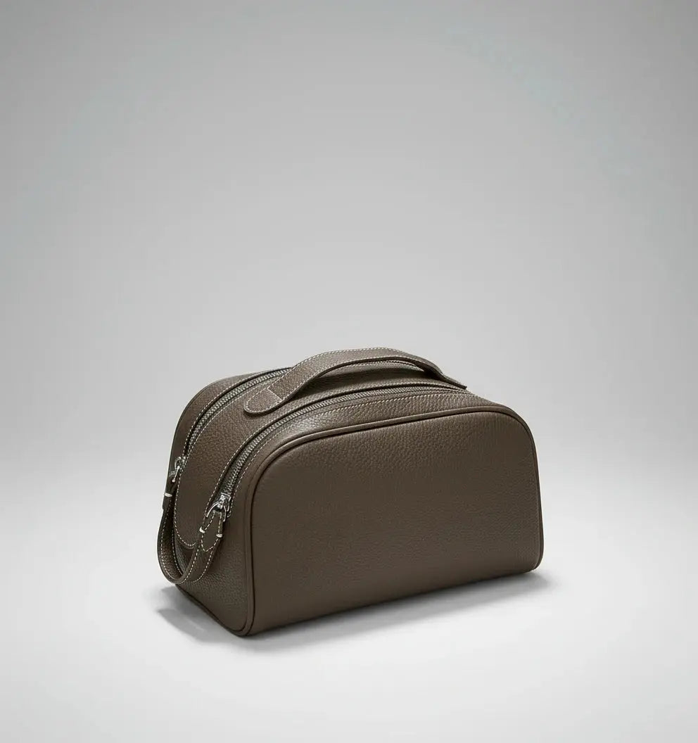 Trousse de toilette femme | Vanity cuir véritable 