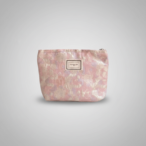 Trousse de toilette femme vintage – Grande capacité, tissu satiné