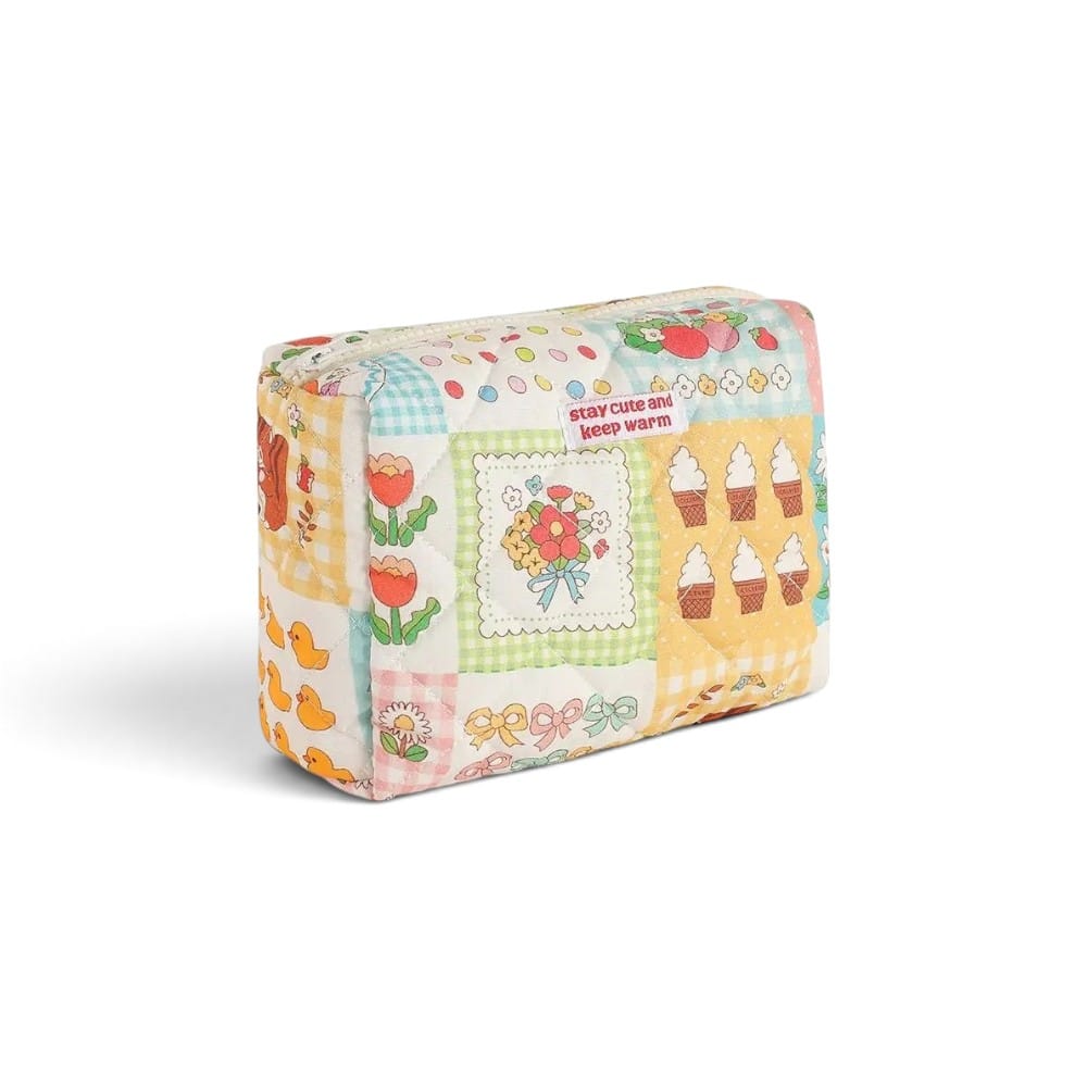 Trousse de Toilette Fille Cerise Patchwork | TrousseUp