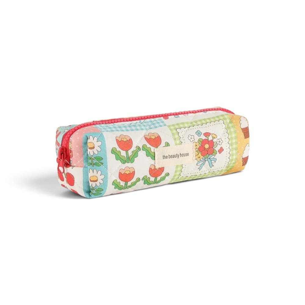 Trousse de Toilette Fille Cerise Patchwork | TrousseUp