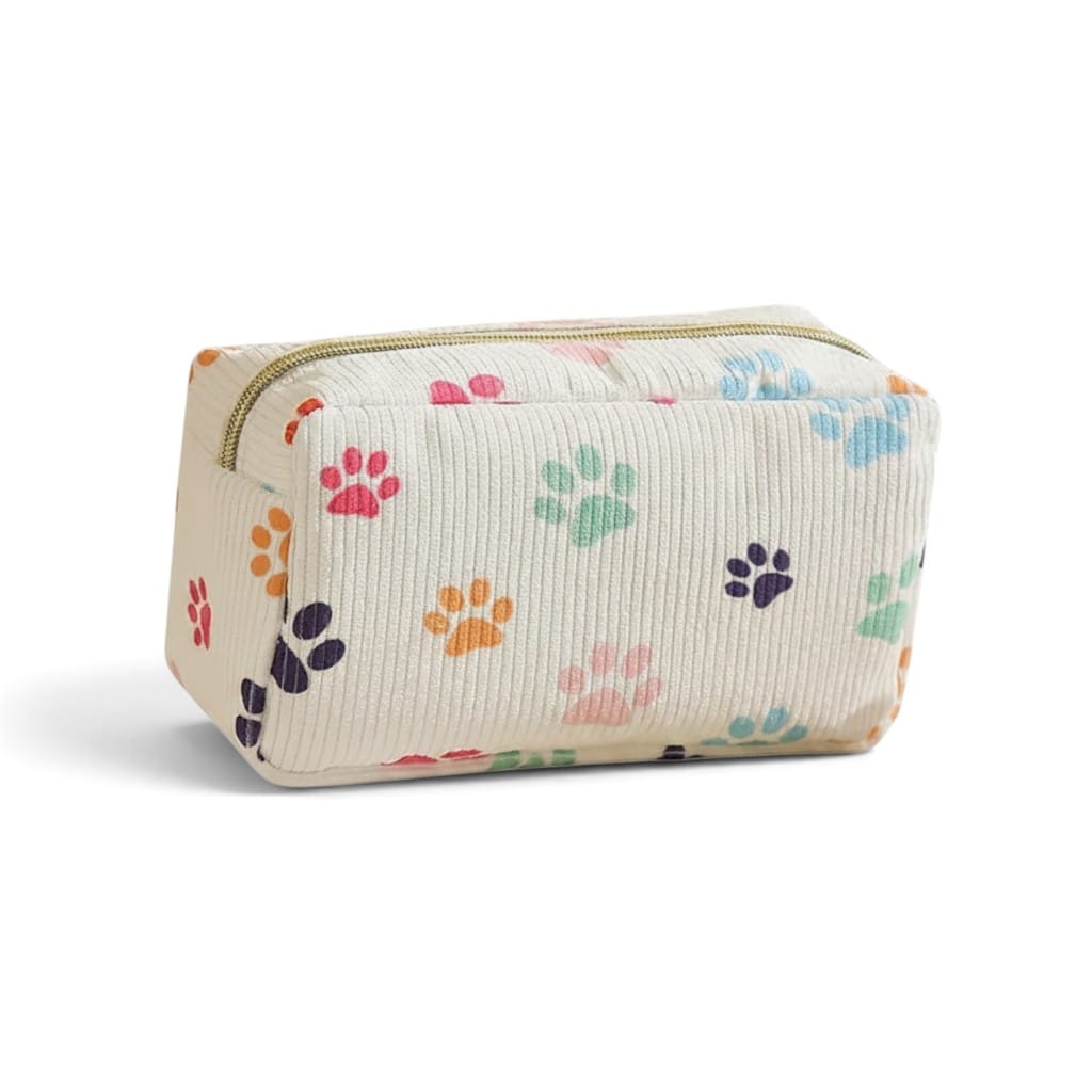 Trousse de Toilette Fille Fleurs Velours Côtelé | TrousseUp