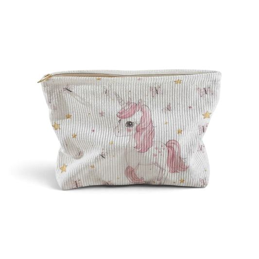 Trousse de Toilette Fille Licorne Velours | TrousseUp