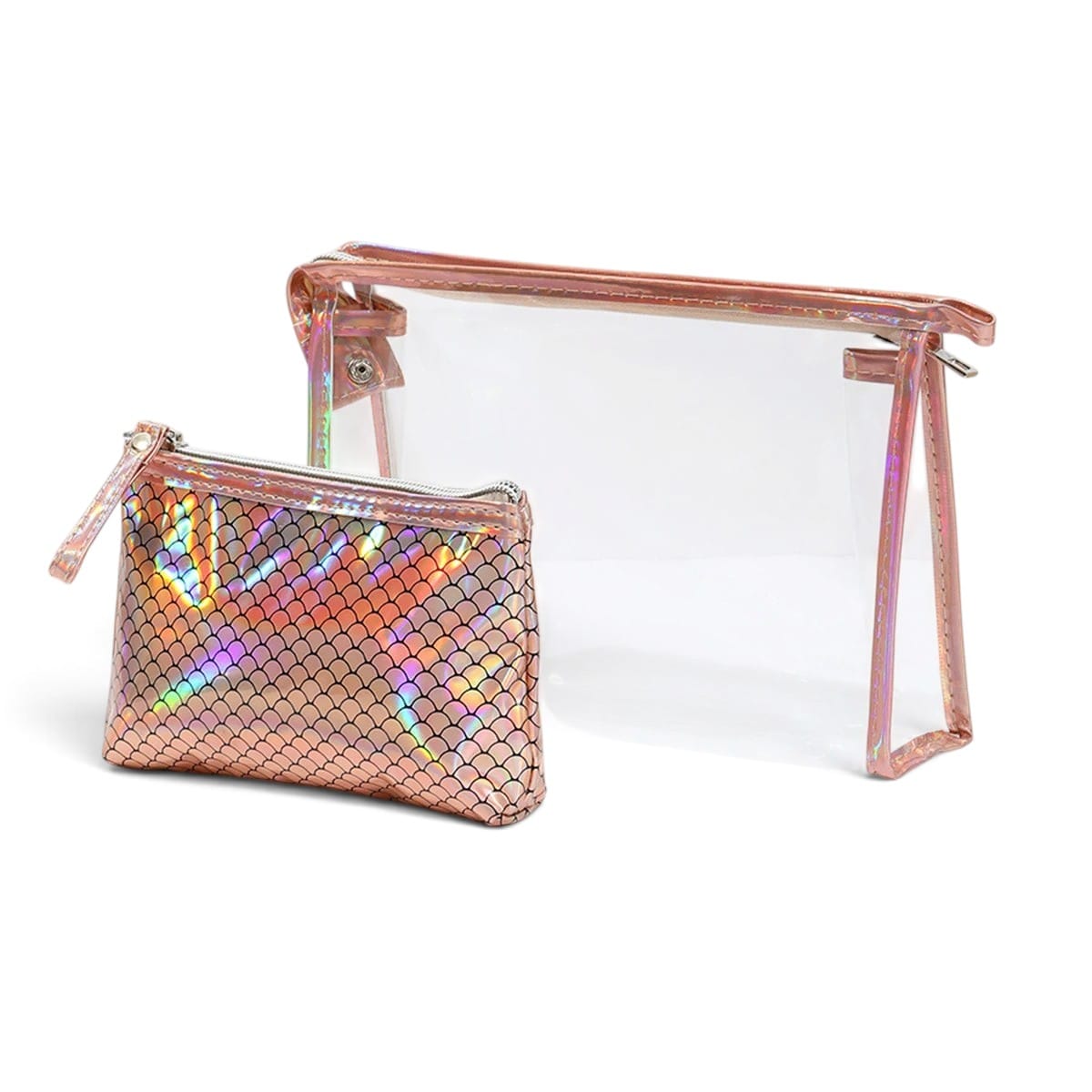 Trousse de Toilette Fille Sirène Écailles Lot de 2 | TrousseUp