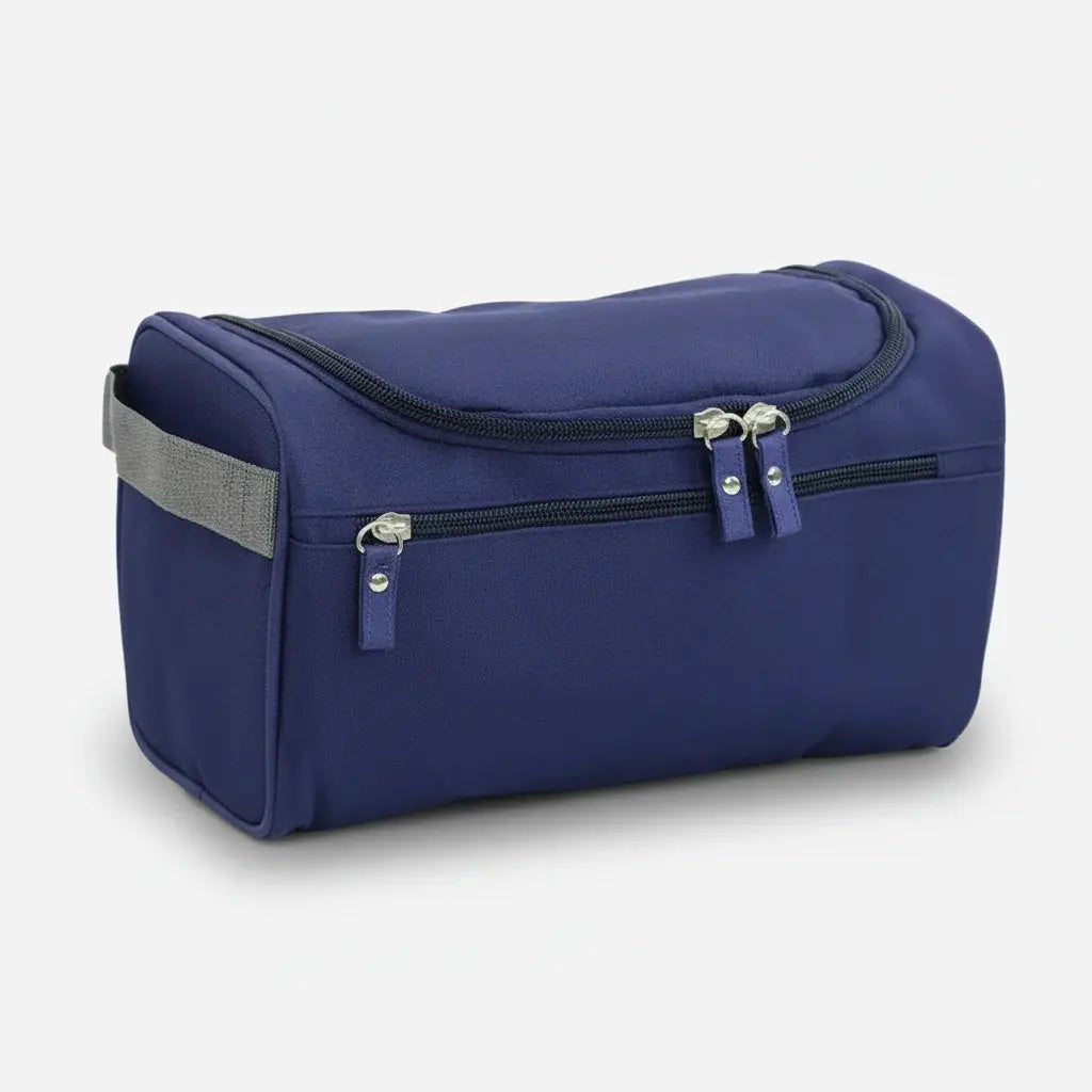 Trousse de toilette homme noire à suspendre avec compartiments