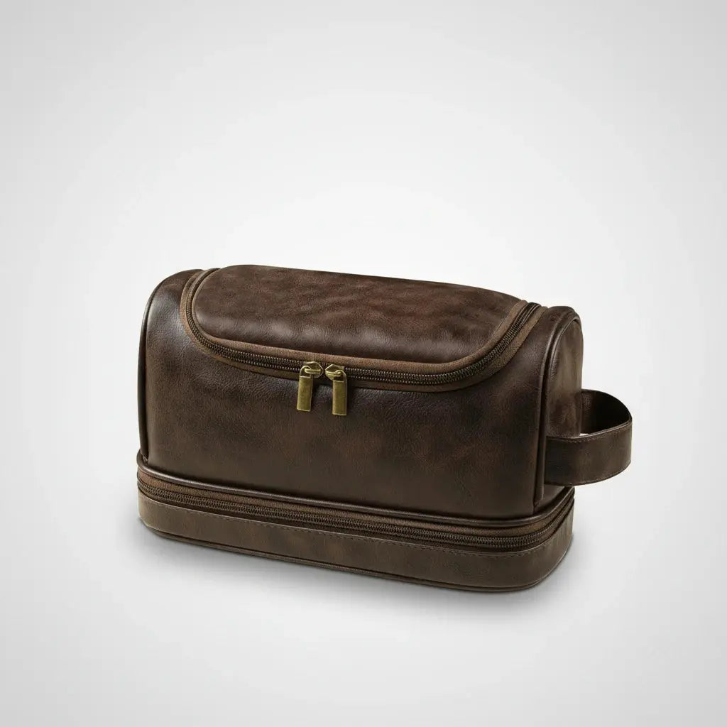 Trousse de toilette homme | Sac suspendu en cuir
