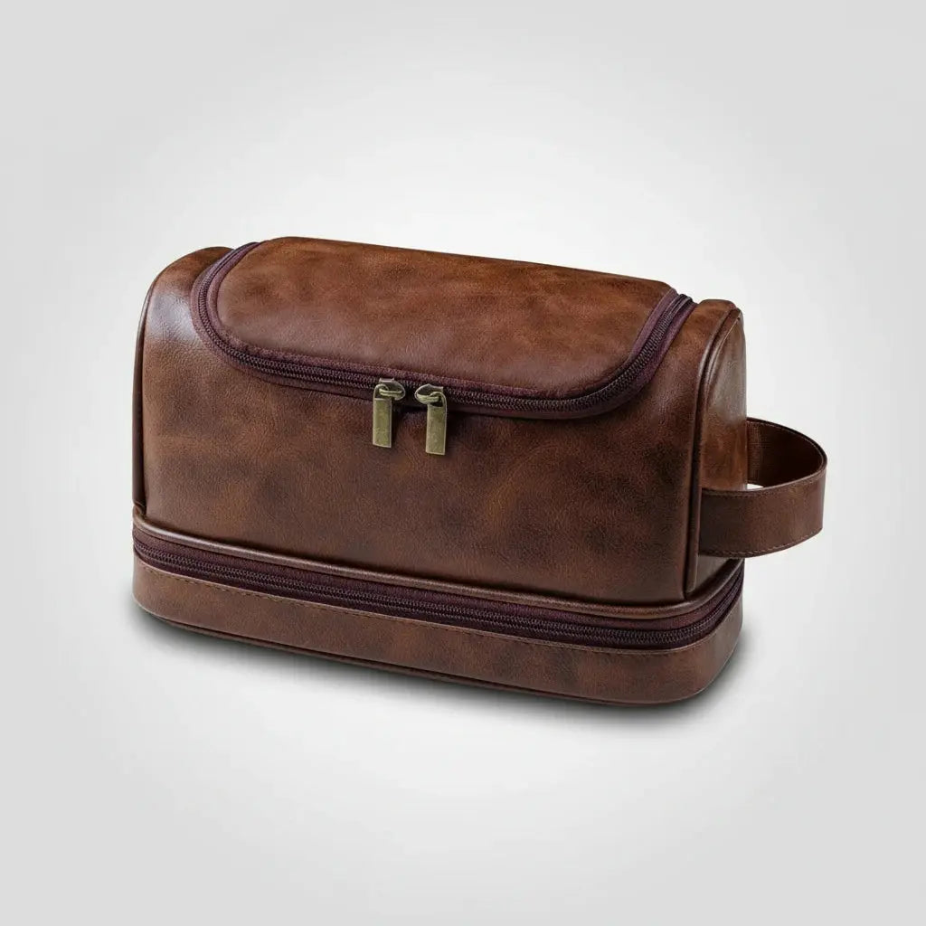 Trousse de toilette homme | Sac suspendu en cuir