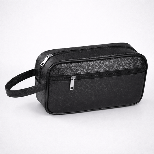 Trousse de toilette homme vintage en PU