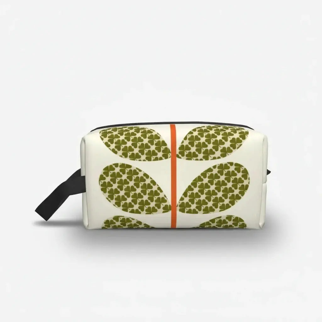 Trousse de toilette imprimée fleurs colorées 