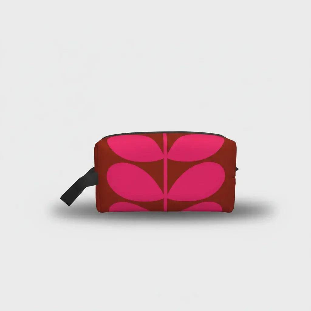 Trousse de toilette imprimée fleurs colorées 