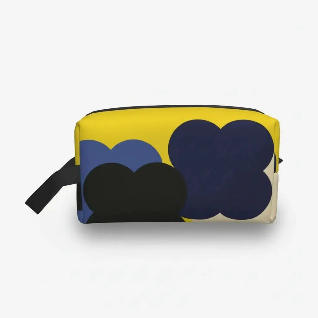 Trousse de toilette imprimée fleurs colorées 