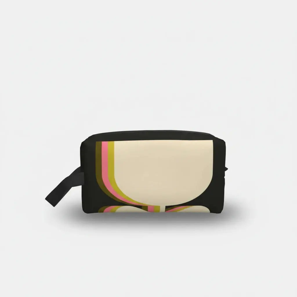 Trousse de toilette imprimée fleurs colorées 