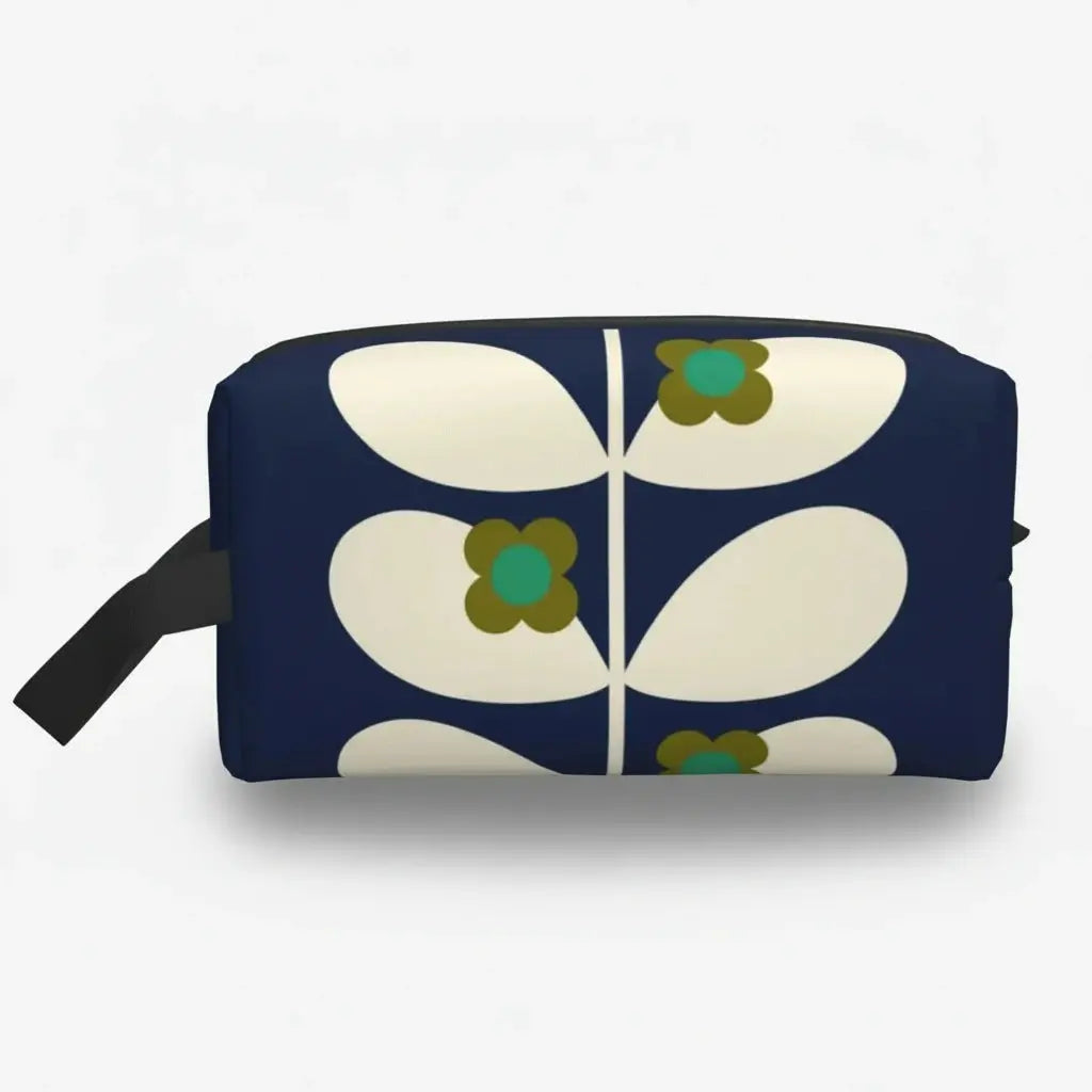 Trousse de toilette imprimée fleurs colorées 