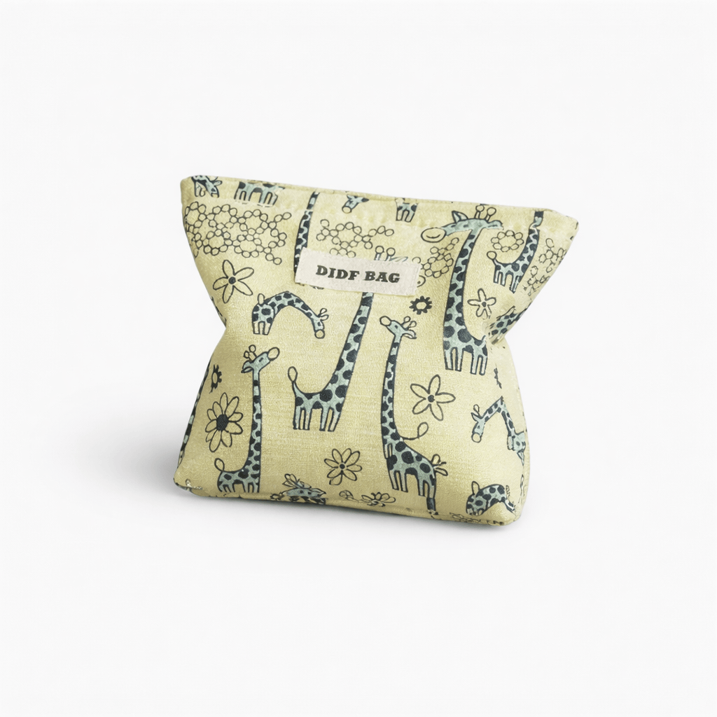 Trousse de toilette jacquard doré – grande capacité chic