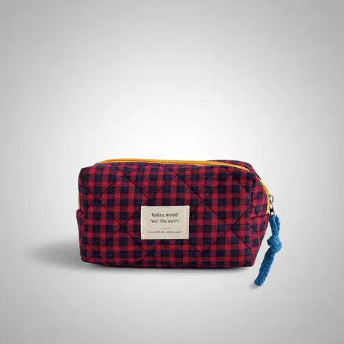 Trousse de toilette matelassée compacte – Élégante et pratique