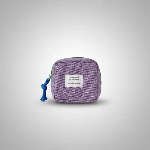 Trousse de toilette matelassée compacte – Élégante et pratique