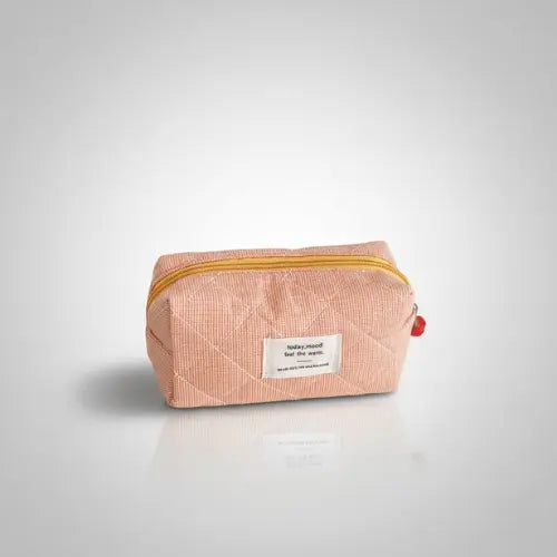 Trousse de toilette matelassée compacte – Élégante et pratique