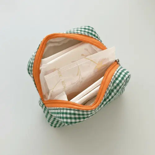 Trousse de toilette matelassée compacte – Élégante et pratique