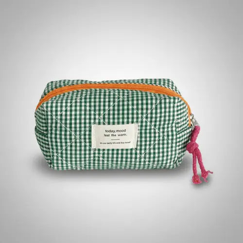 Trousse de toilette matelassée compacte – Élégante et pratique