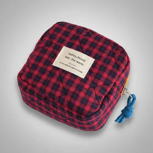 Trousse de toilette matelassée compacte – Élégante et pratique