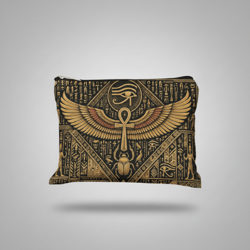 Trousse de toilette motif égyptien – Élégante et résistante
