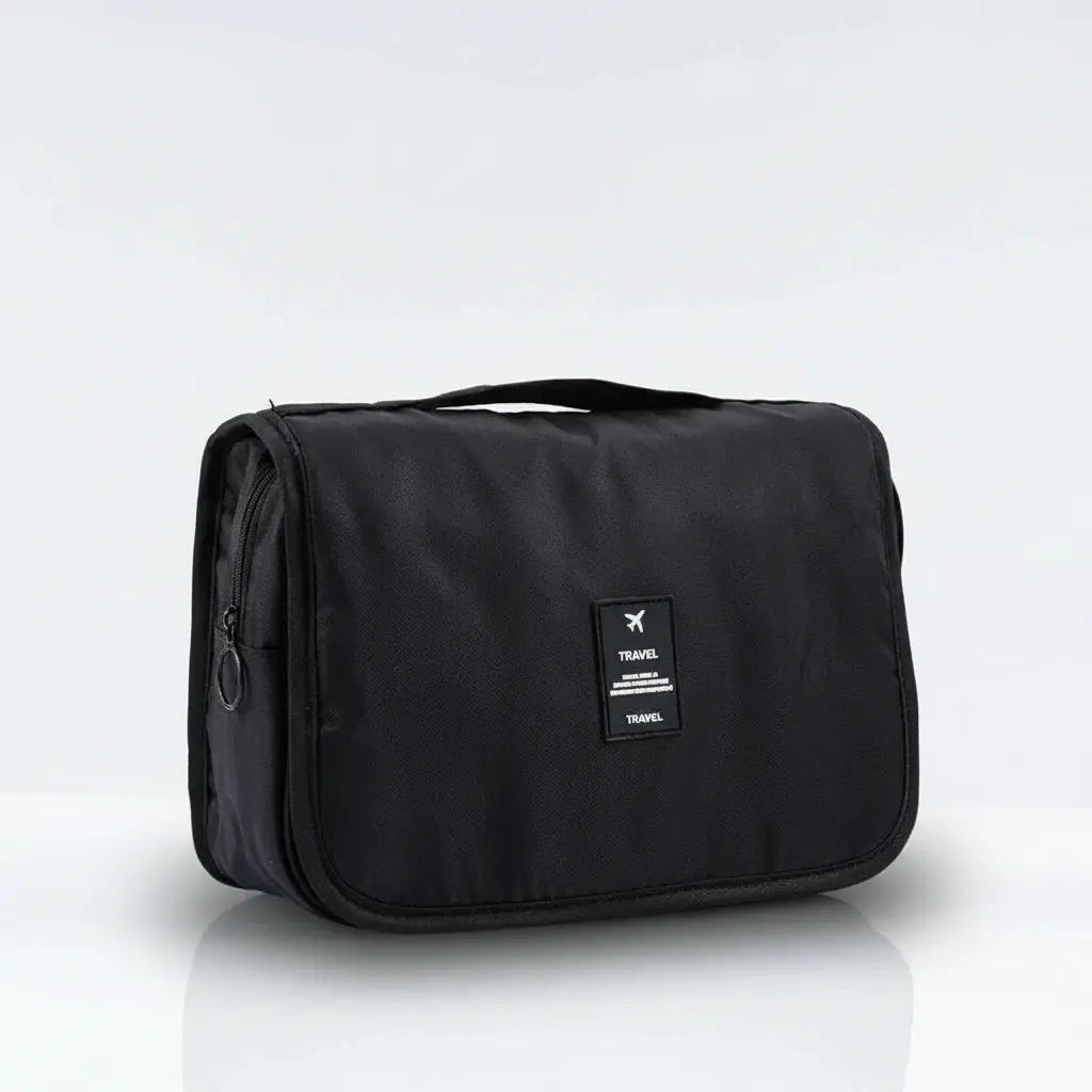 Trousse de toilette portable grande capacité avec crochet