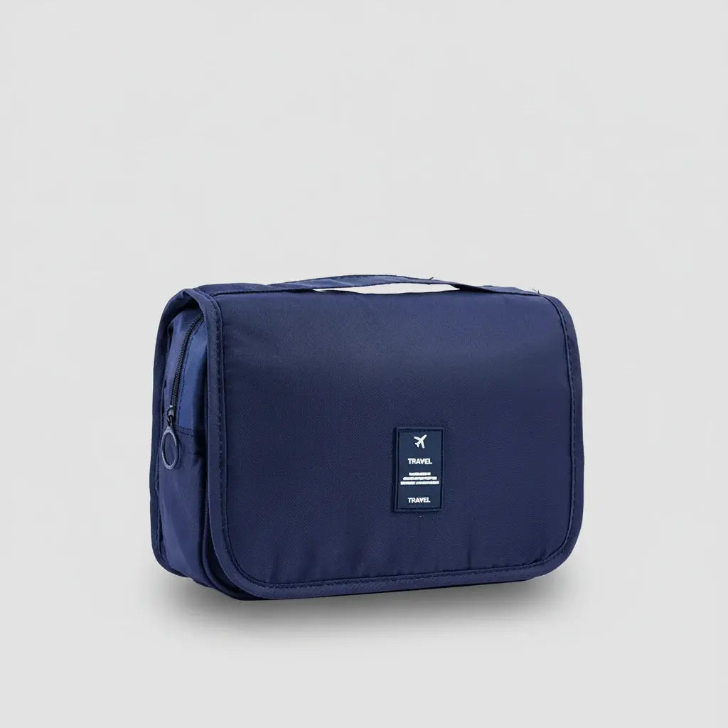 Trousse de toilette portable grande capacité avec crochet