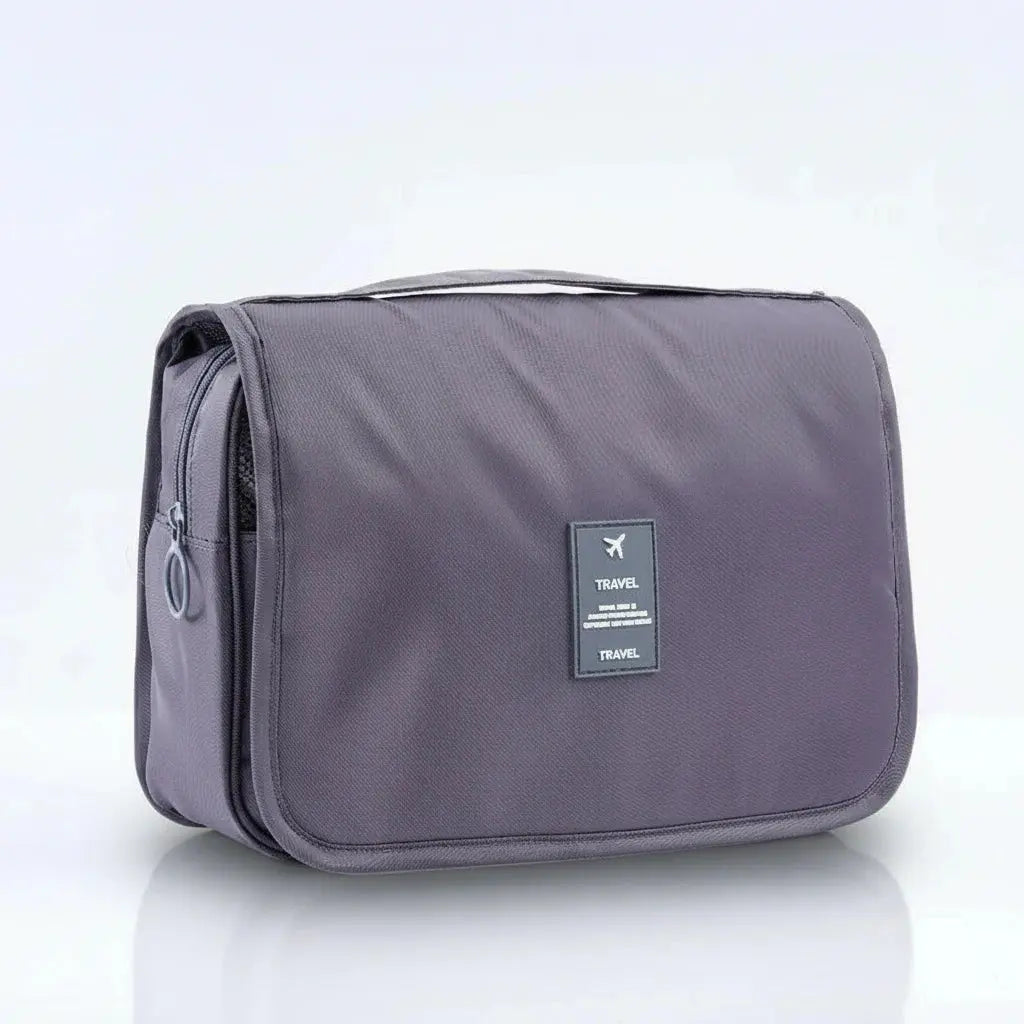 Trousse de toilette portable grande capacité avec crochet