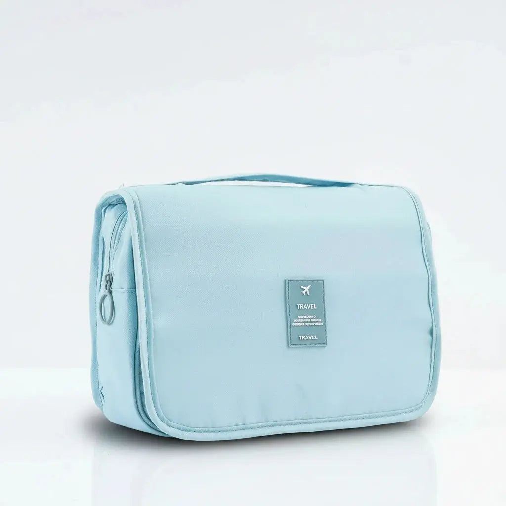 Trousse de toilette portable grande capacité avec crochet