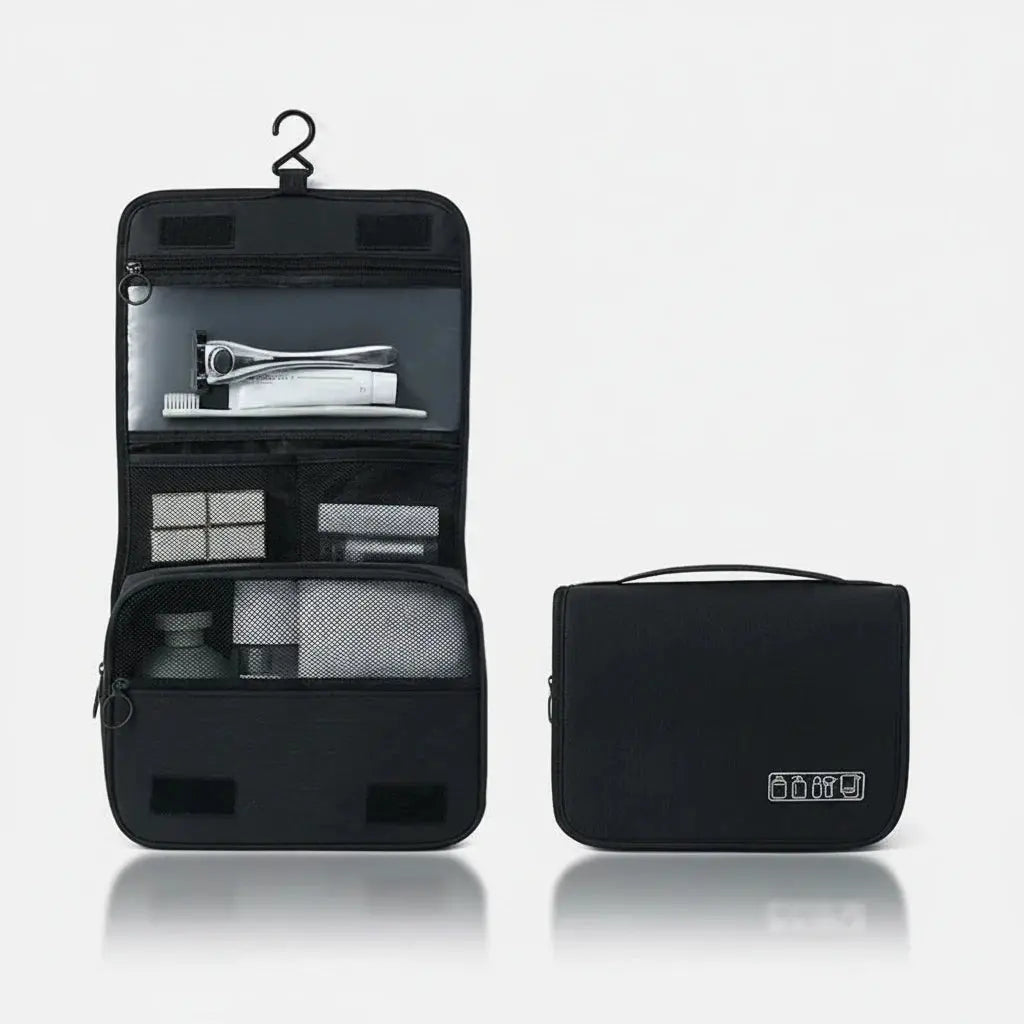 Trousse de toilette suspendue pliable