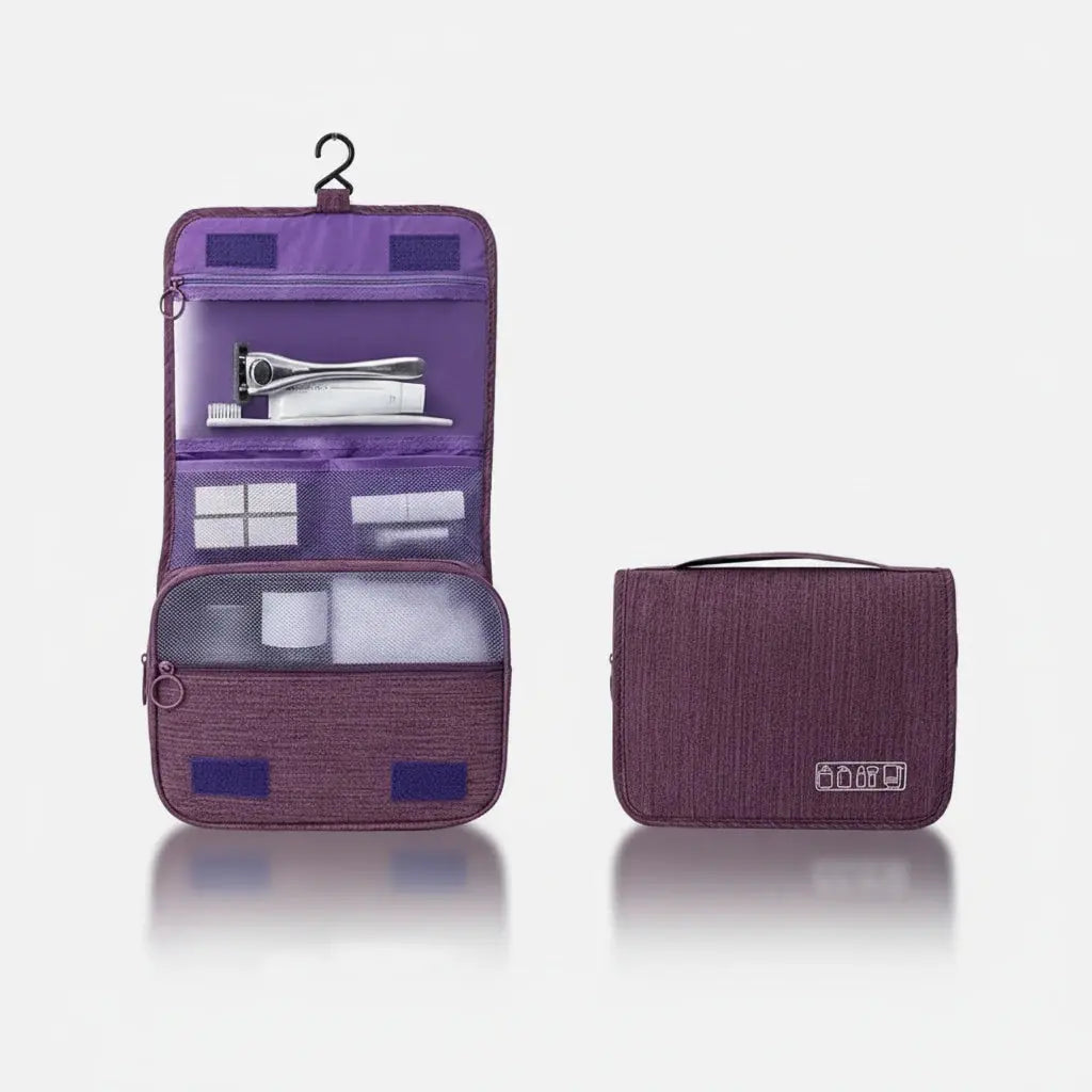 Trousse de toilette suspendue pliable