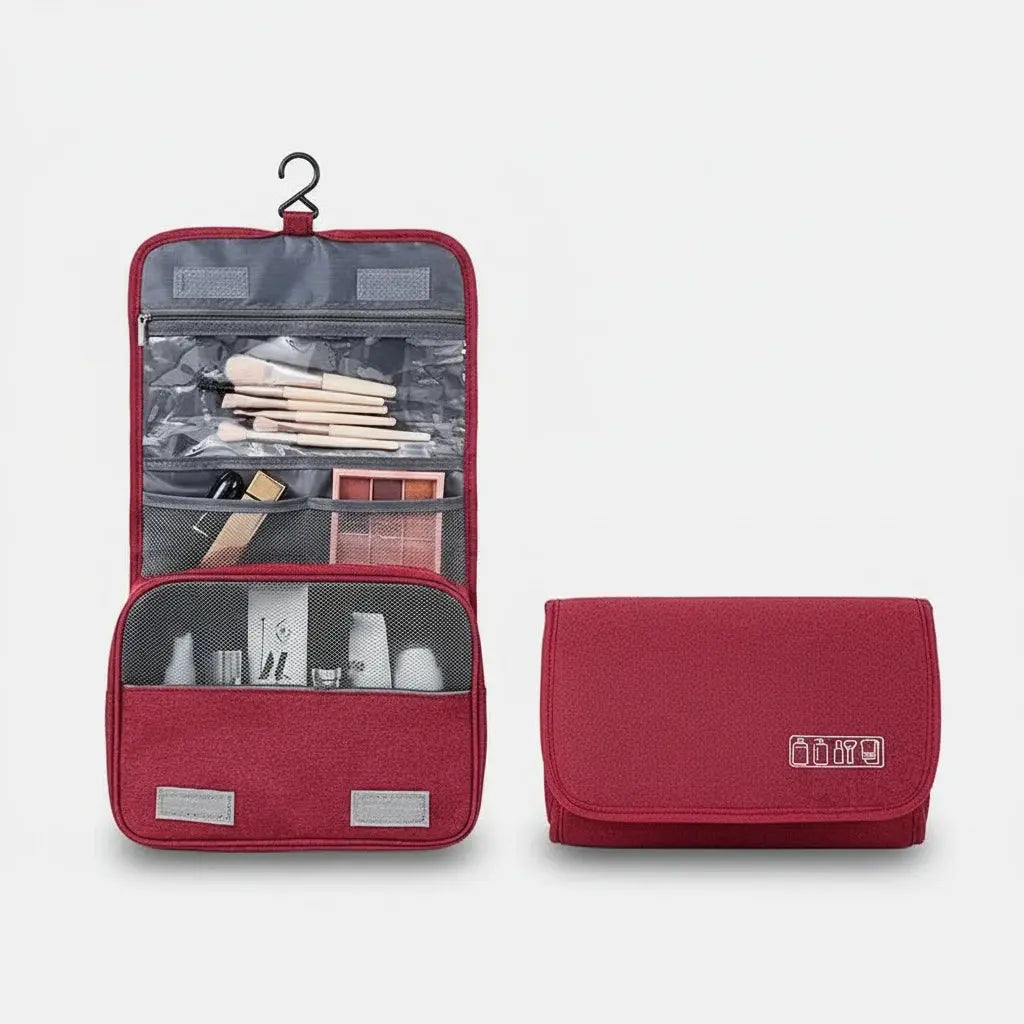 Trousse de toilette suspendue pliable