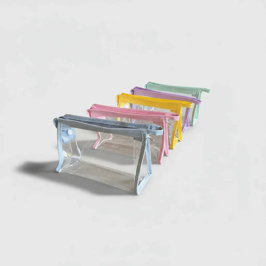 Trousse de toilette transparente en PVC