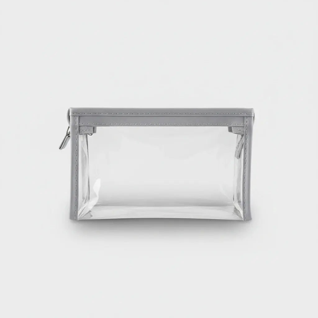 Trousse de toilette transparente en PVC