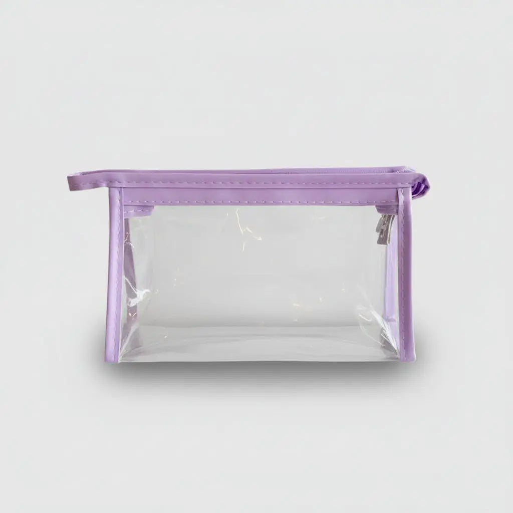 Trousse de toilette transparente en PVC