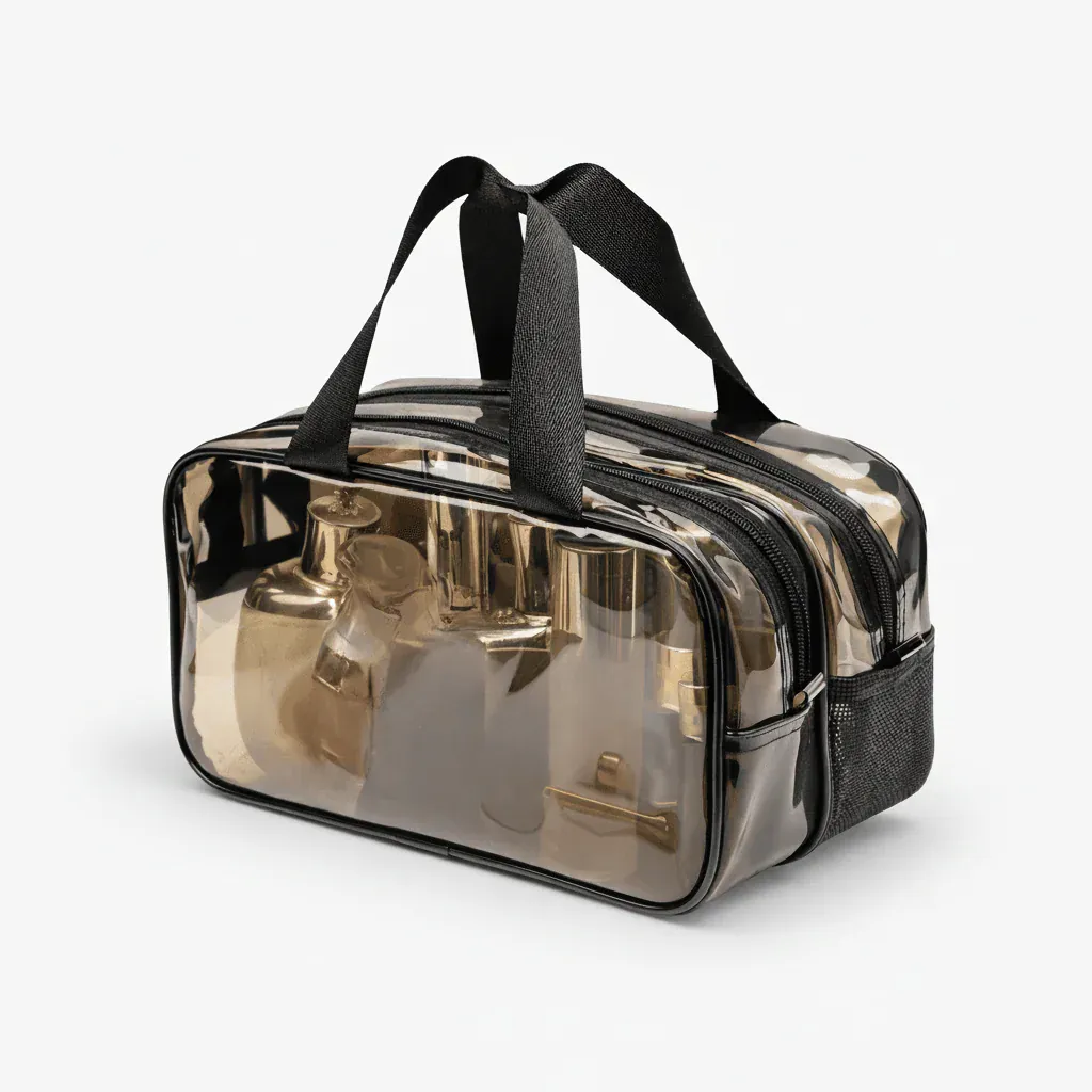 Trousse de toilette transparente PVC – Sec/Humide 