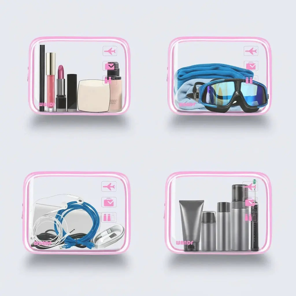 Trousse de toilette TSA transparente