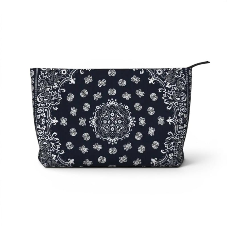 Trousse Maquillage Velours Côtelé Motif Paisley Bohème | LA PAISLEYVA — TrousseUp
