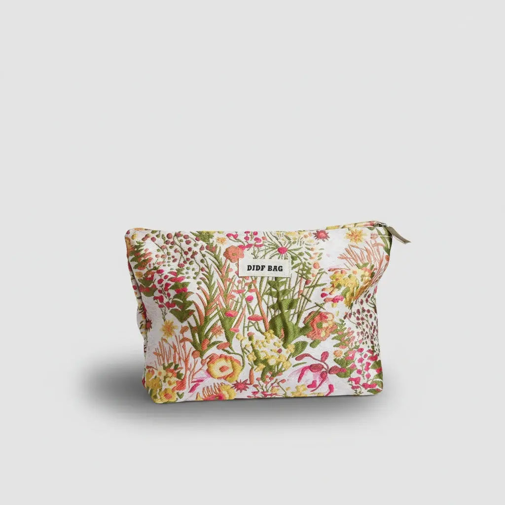 Trousse toilette femme florale – grande capacité chic
