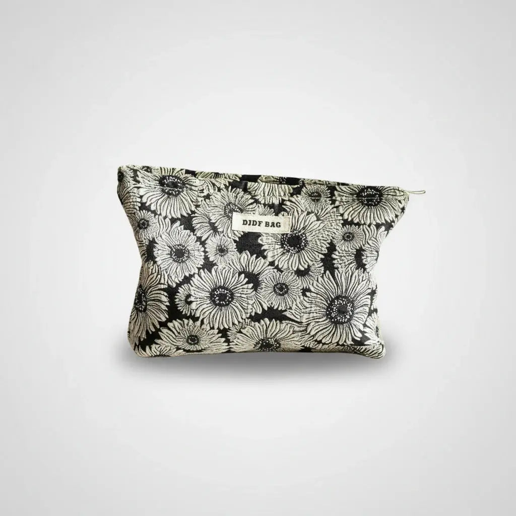 Trousse toilette femme florale – grande capacité chic