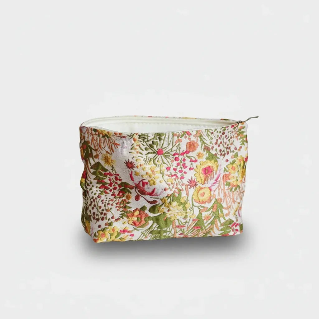Trousse toilette femme florale – grande capacité chic