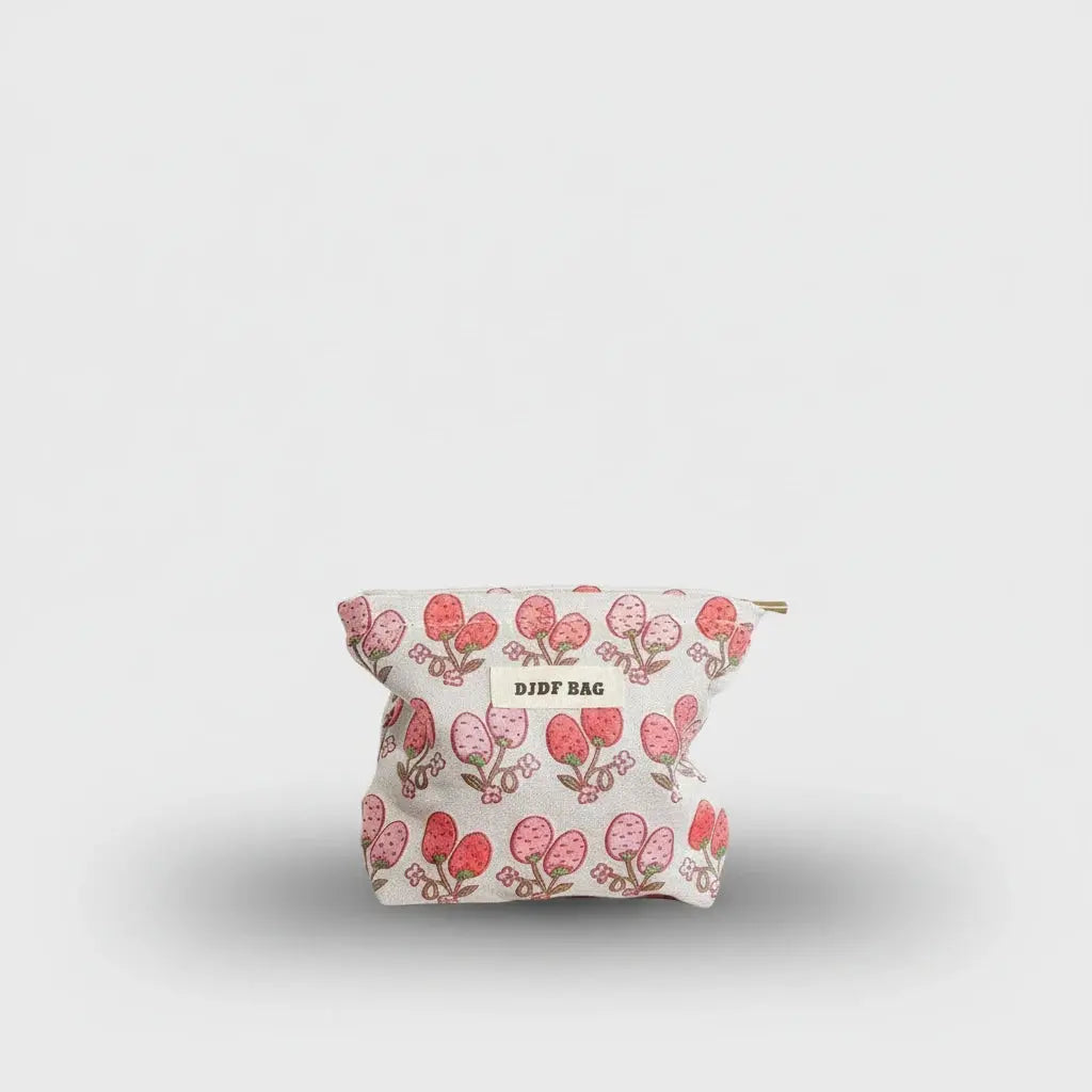 Trousse toilette femme florale – grande capacité chic