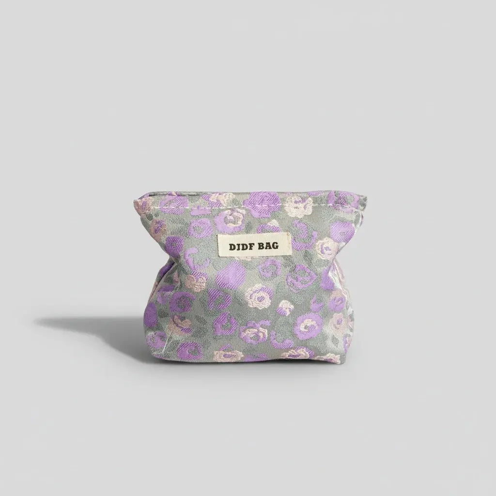 Trousse toilette femme florale – grande capacité chic