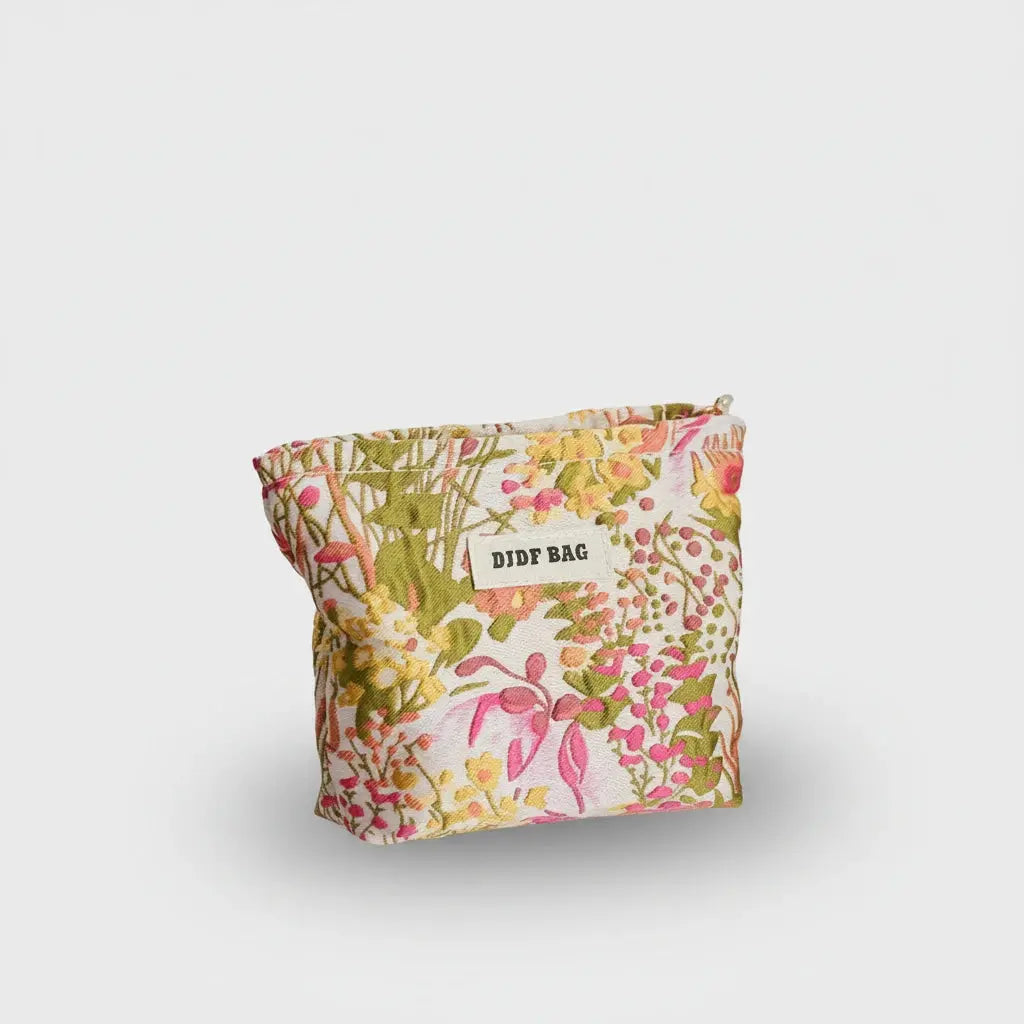 Trousse toilette femme florale – grande capacité chic
