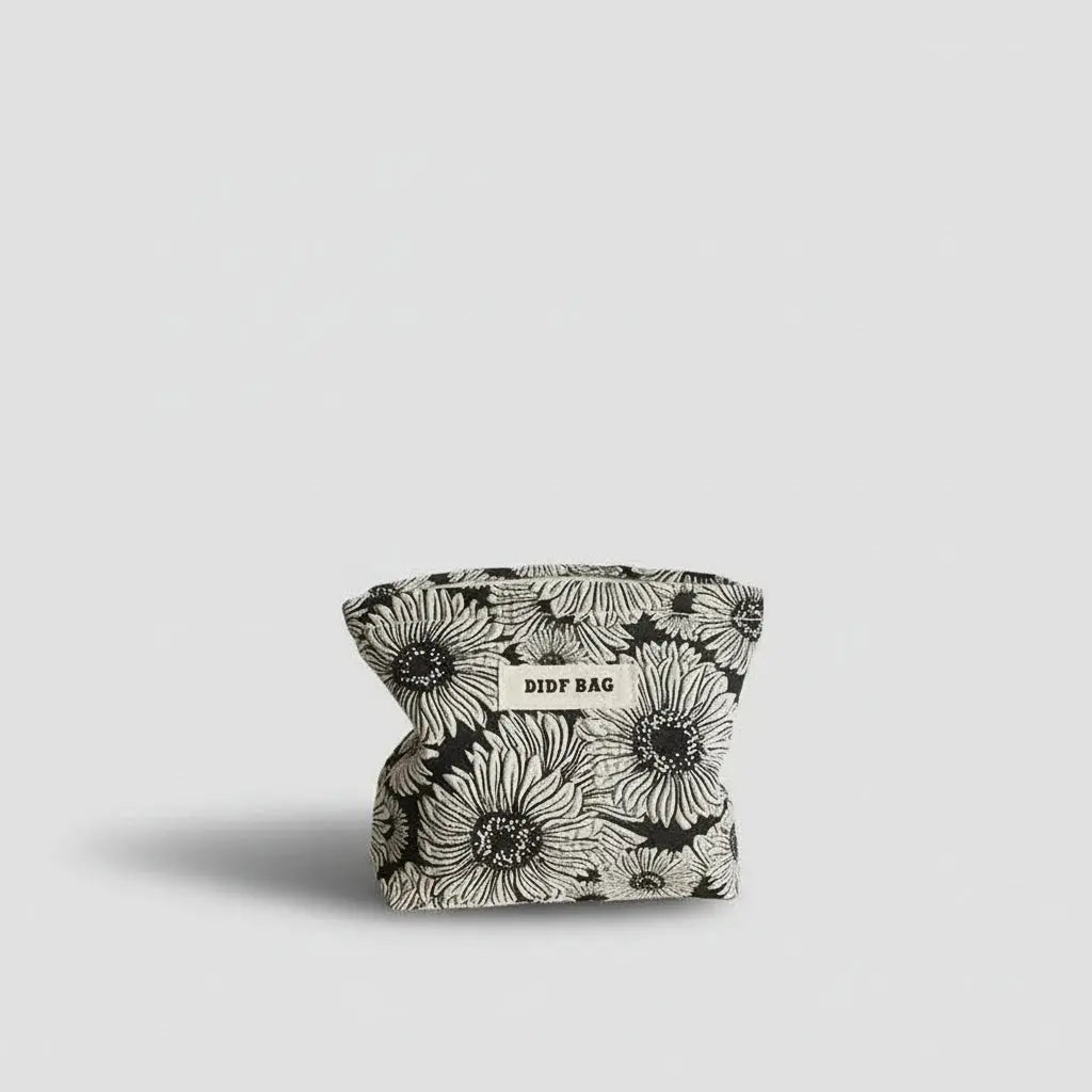 Trousse toilette femme florale – grande capacité chic